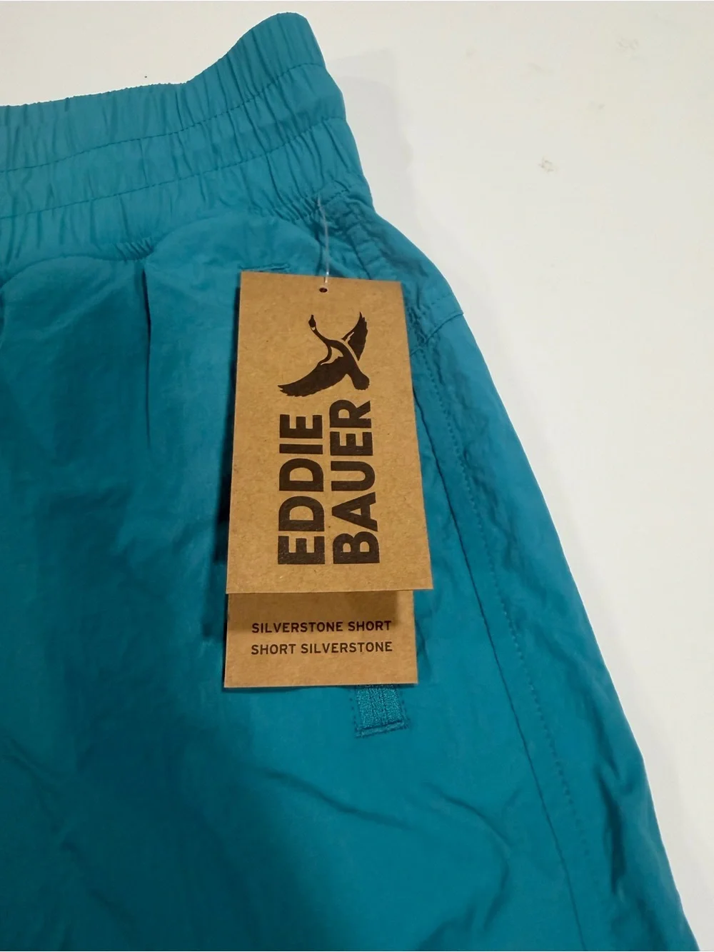 Eddie Bauer women’s Teal Elastic-Waist Shorts